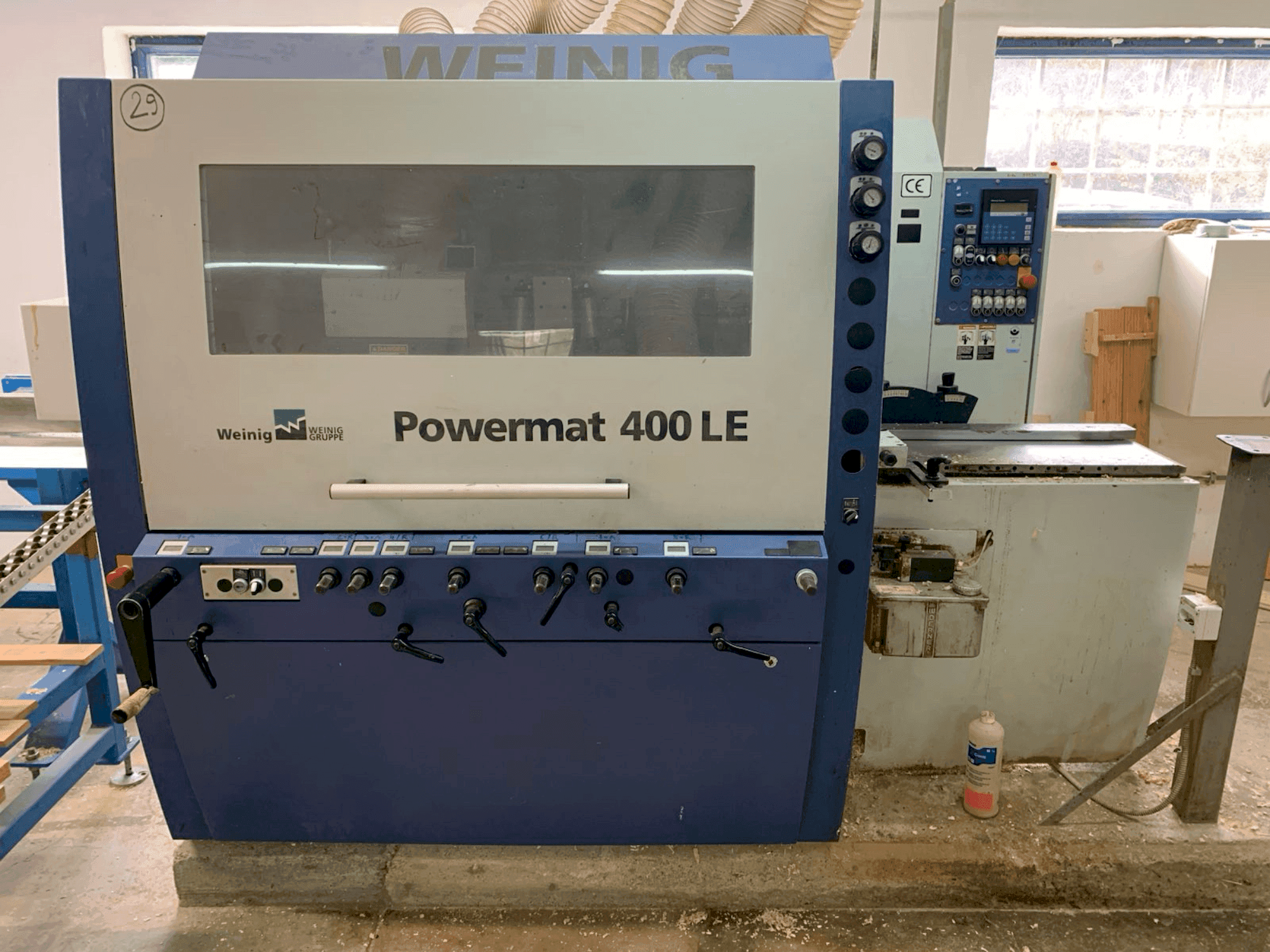 WEINIG / DIMTER POWERMAT 400LE-maskinen framifrån