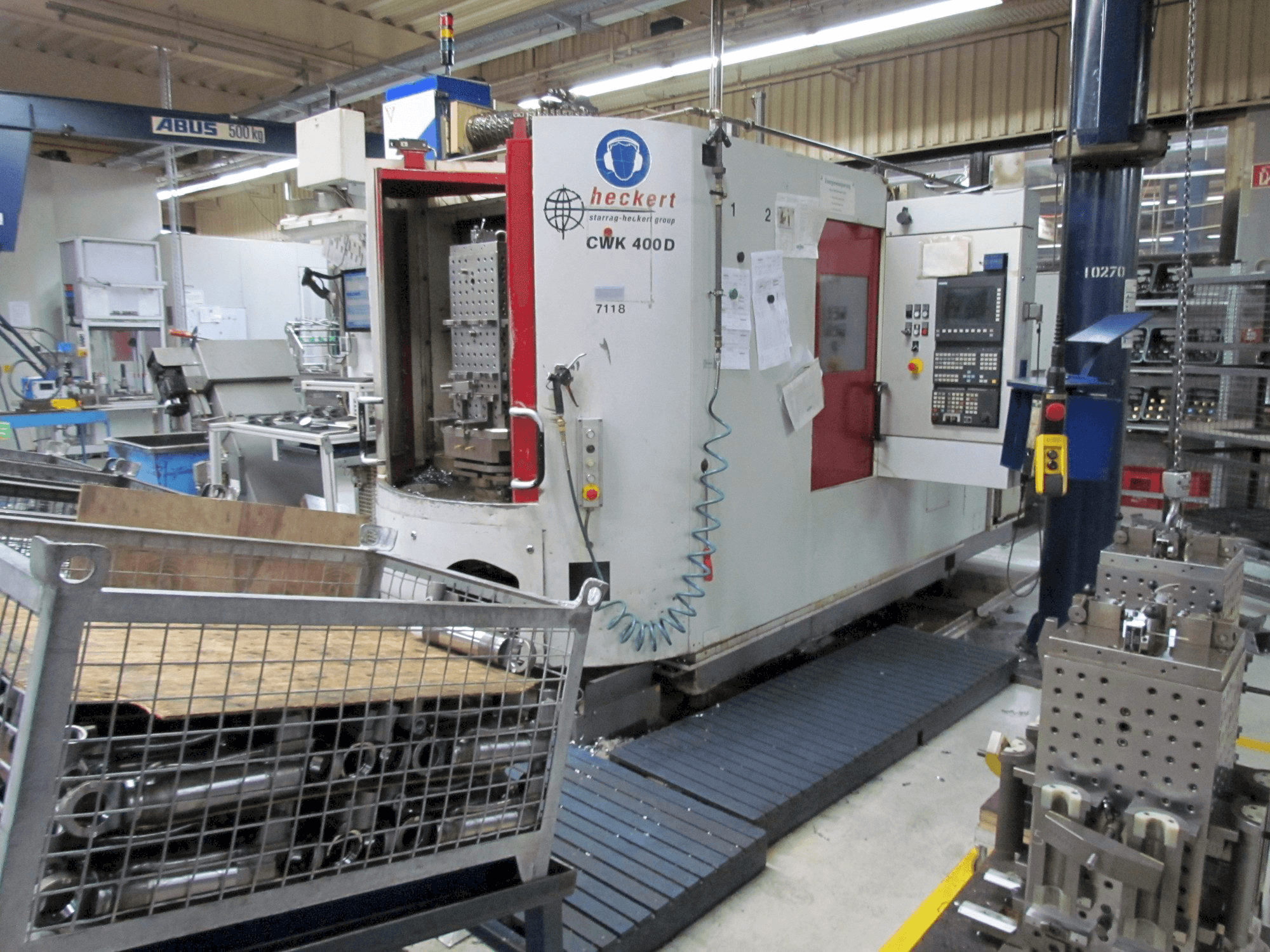 Heckert CWK 400 D-maskinen framifrån