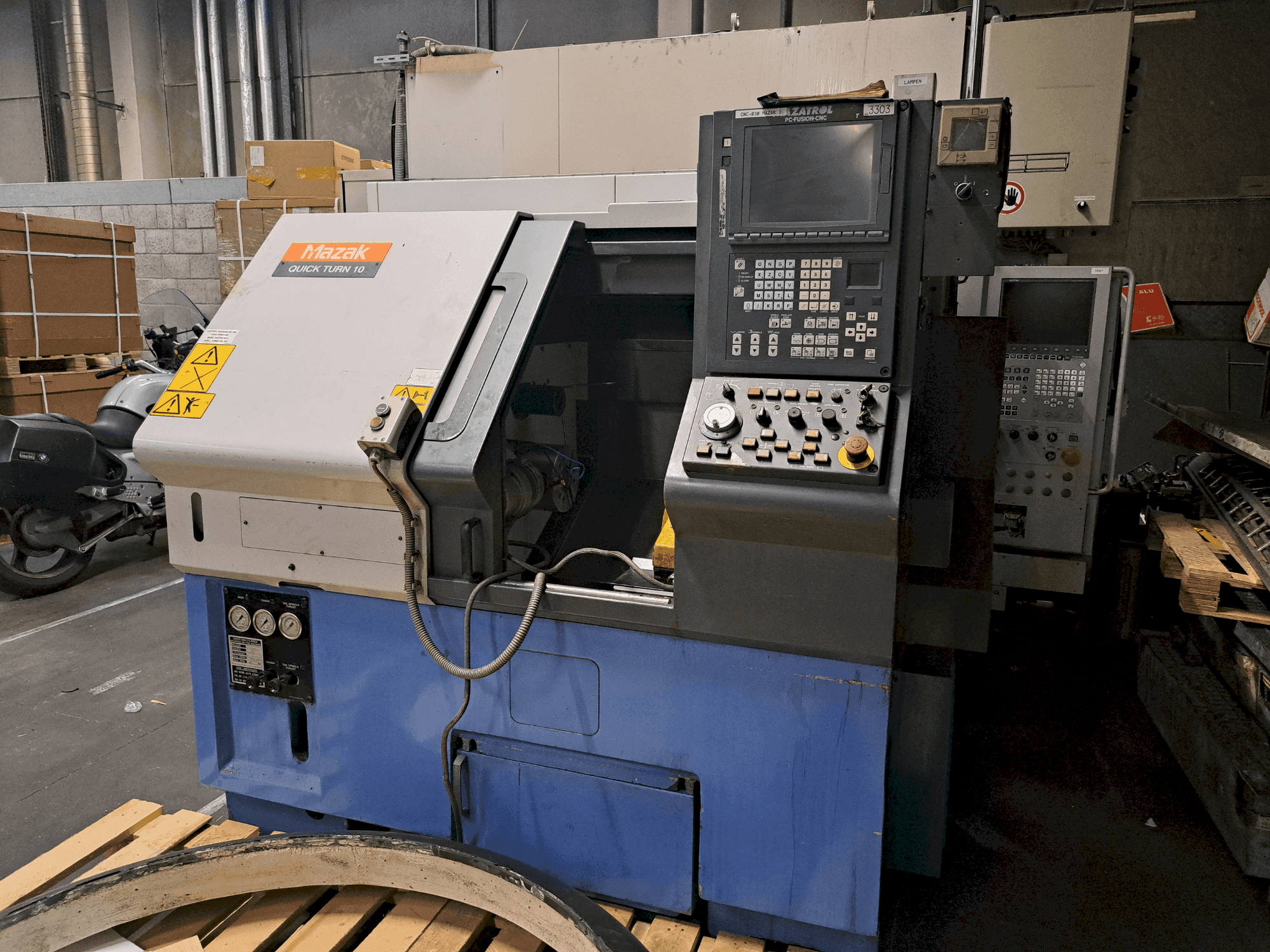 Mazak QTN-10-maskinen framifrån