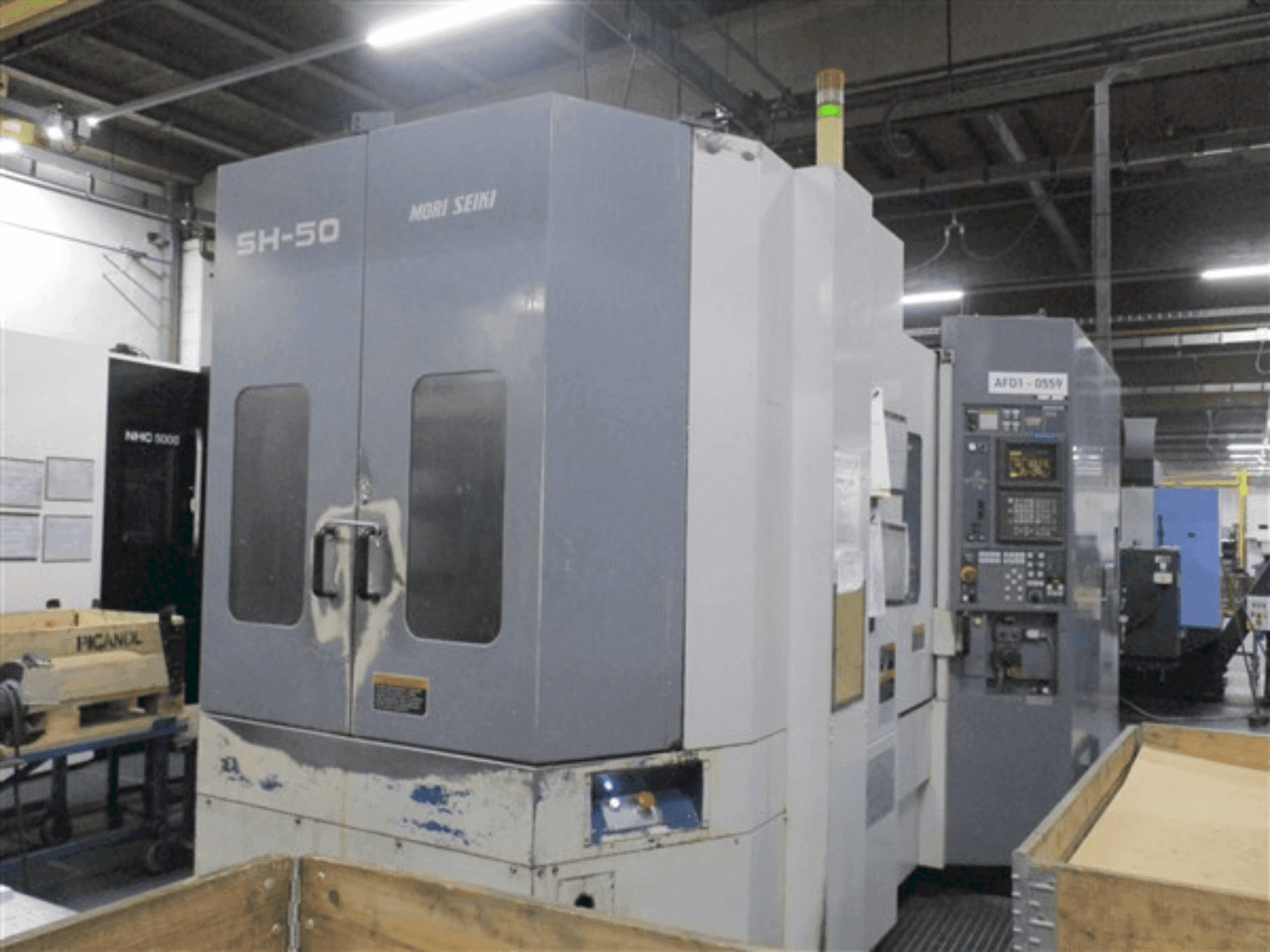 MORI SEIKI SH-50-maskinen framifrån