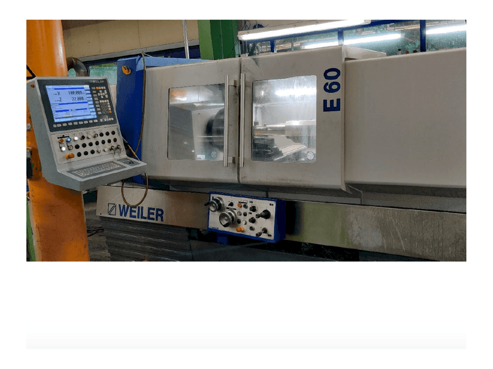 Weiler E60-maskinen framifrån