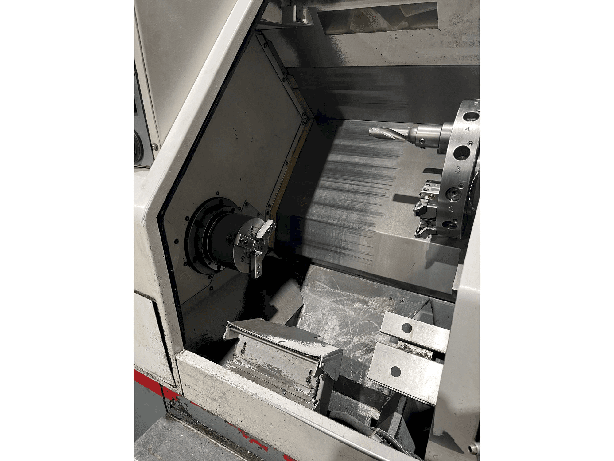 Cincinnati Hawk TC150-maskinens arbetsyta