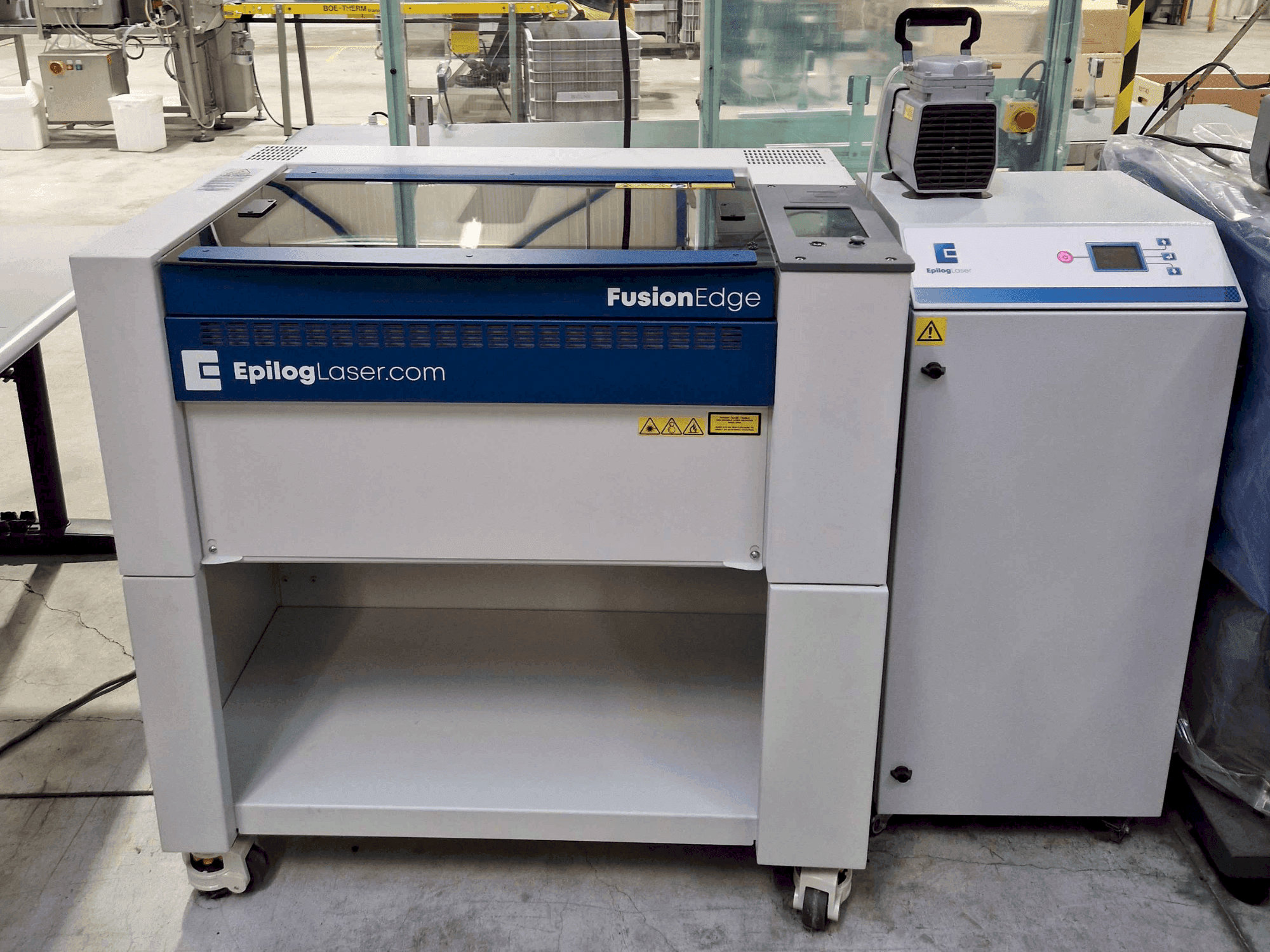 EPILOG Laser Fusion Ege 12 30watt fiber-maskinen framifrån