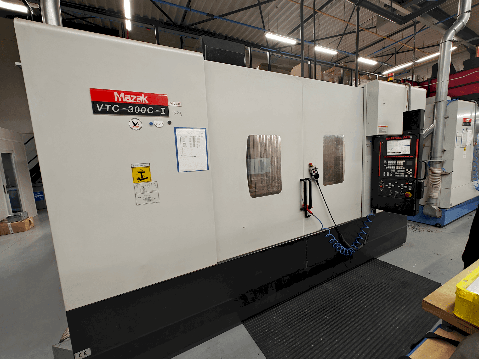 Mazak VTC-300C-maskinen framifrån