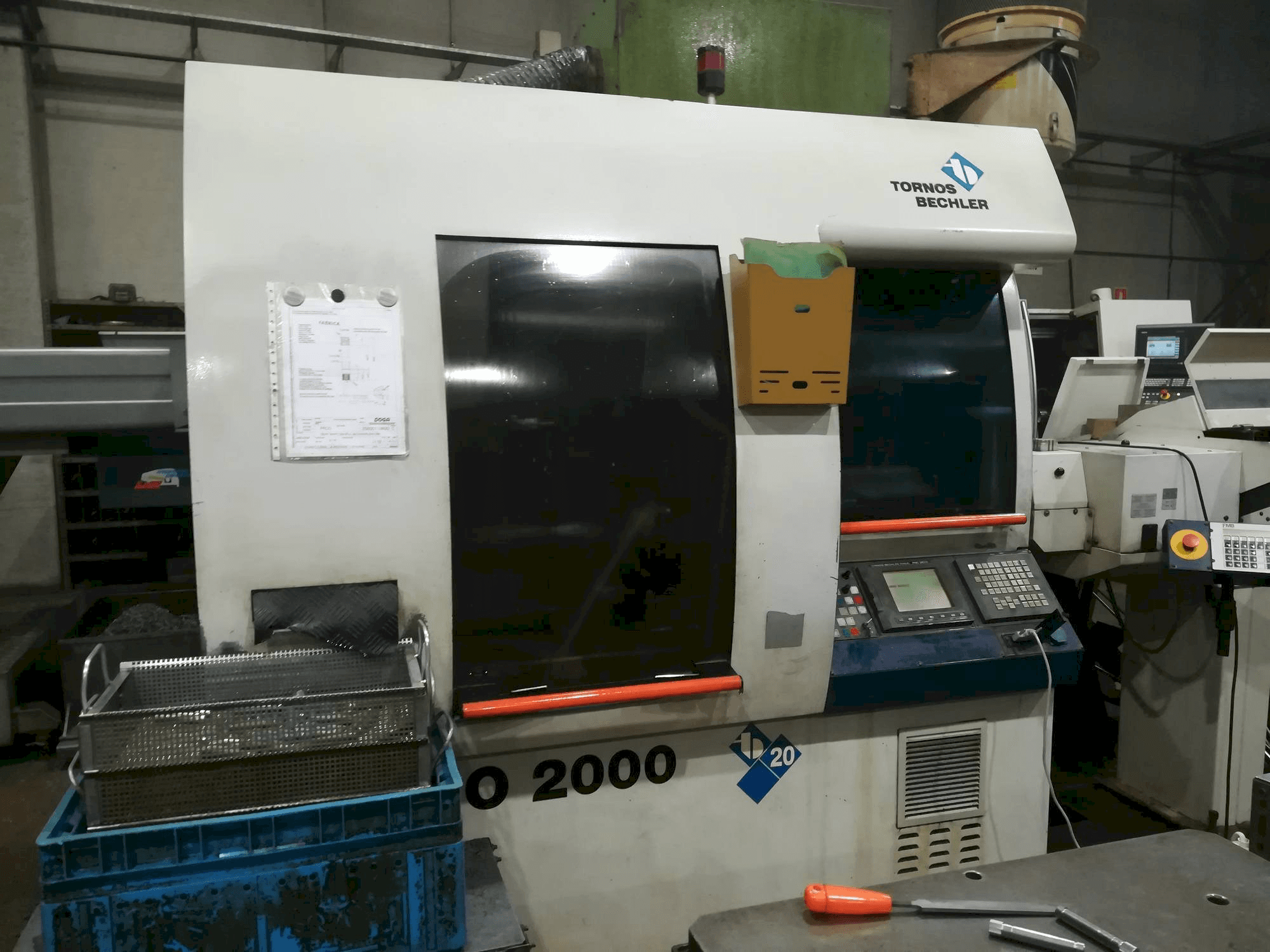 Tornos-Bechler Deco 20-maskinen framifrån