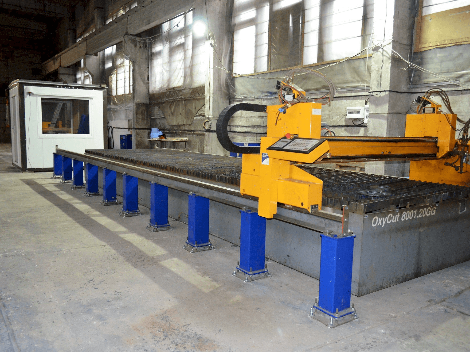 MicroStep OxyCut 8001 20GG-maskinen framifrån