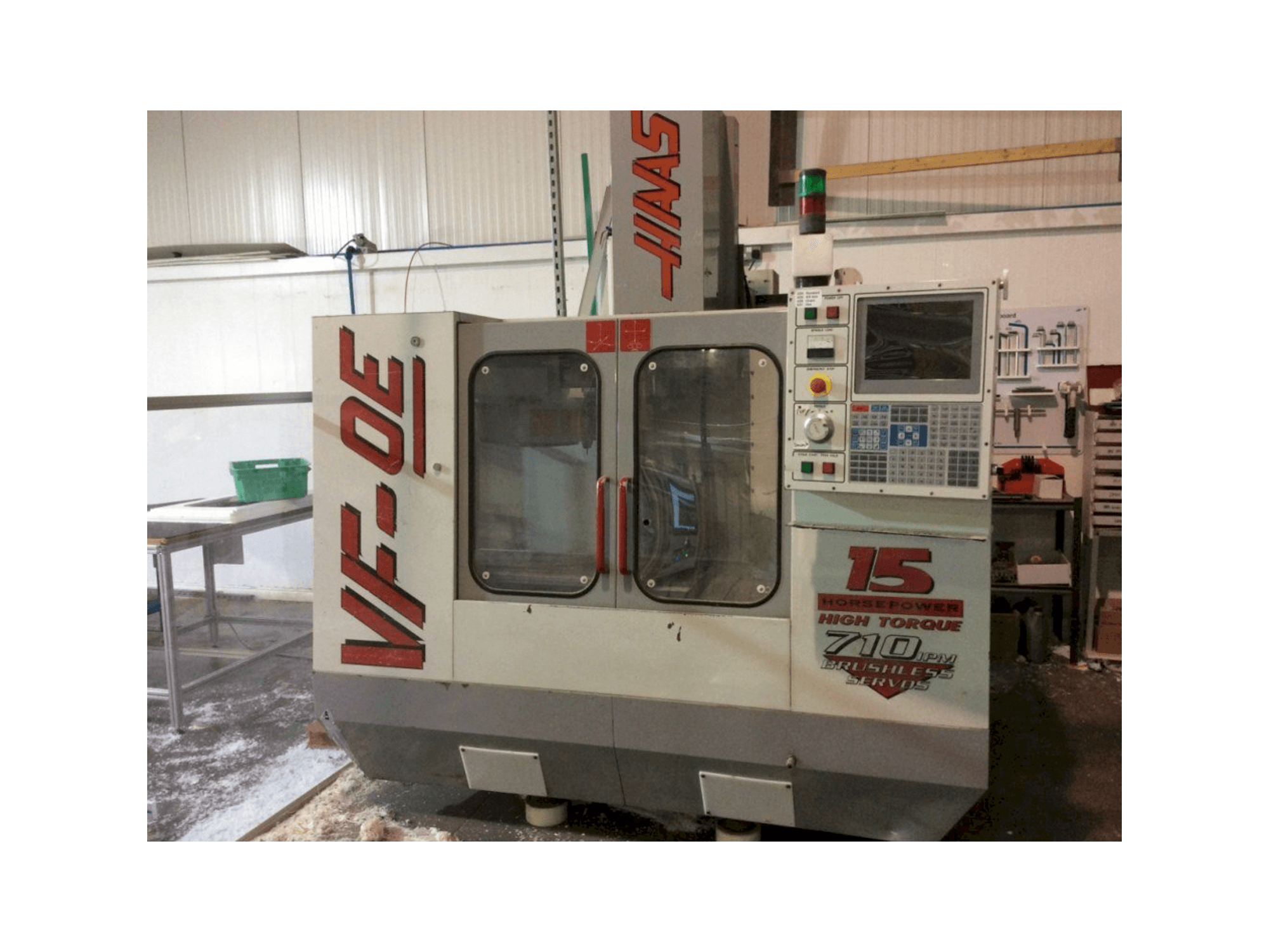 HAAS VF-OE-maskinen framifrån