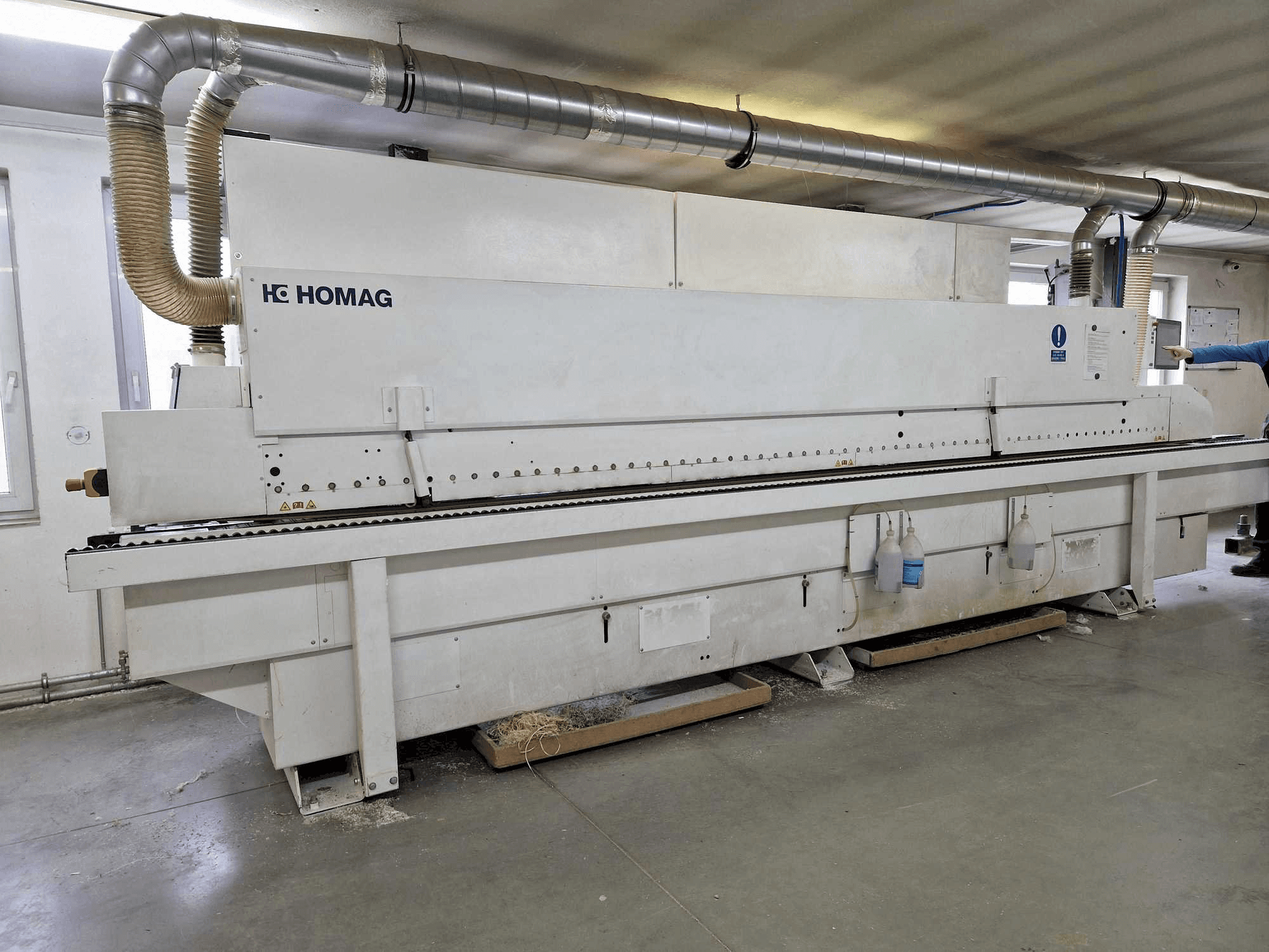 HOMAG Edgeteq S-390 Optimat KDF 860C-maskinen framifrån