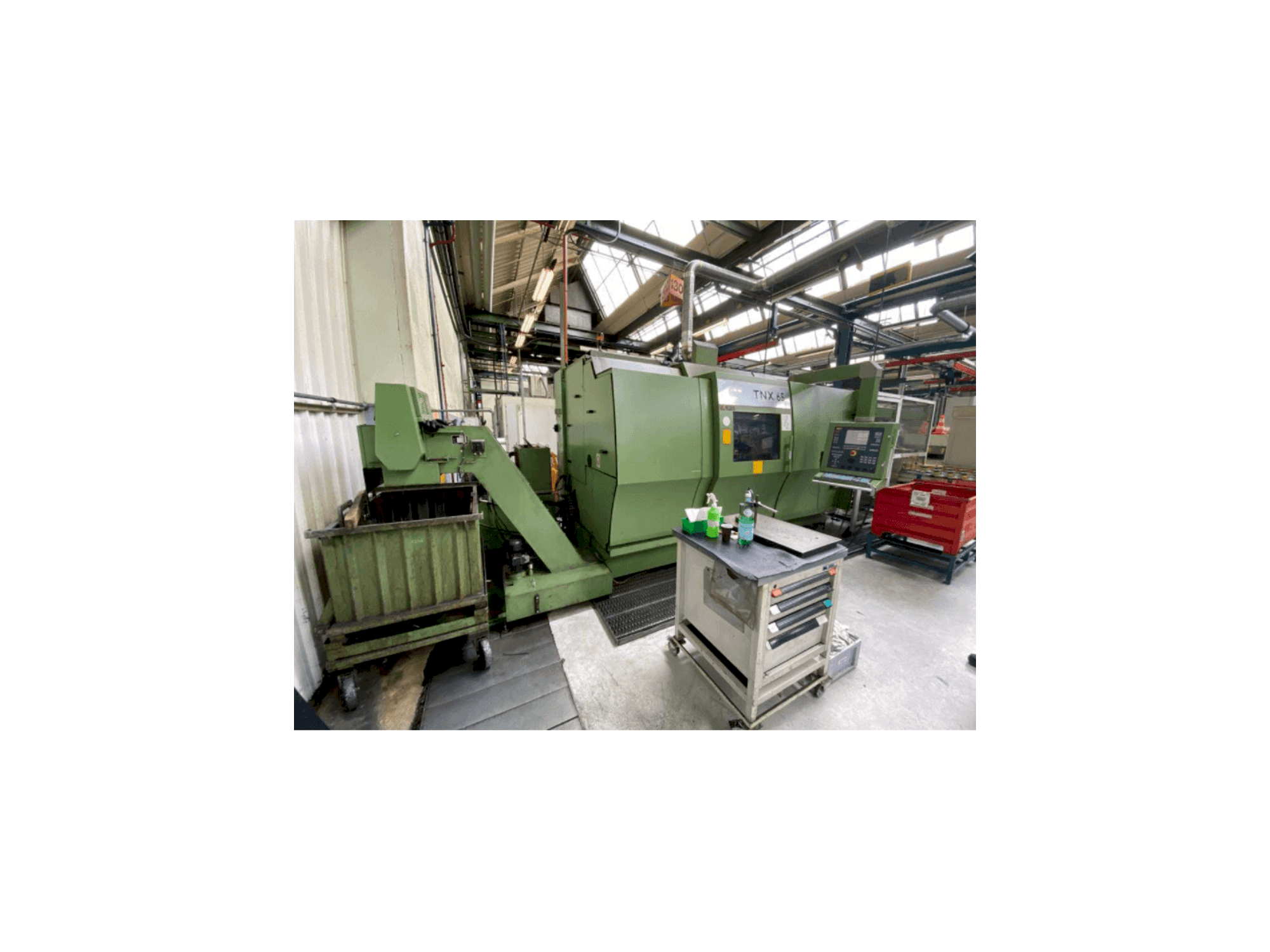 TRAUB TNX 65-maskinen framifrån